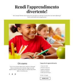 Attività Di Apprendimento Efficaci - Modello Di Wireframe