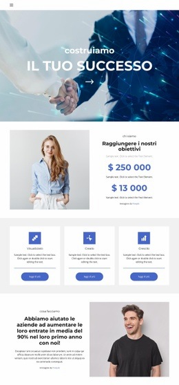 Da Cosa Dipende Il Successo - Mockup Del Sito Web PSD