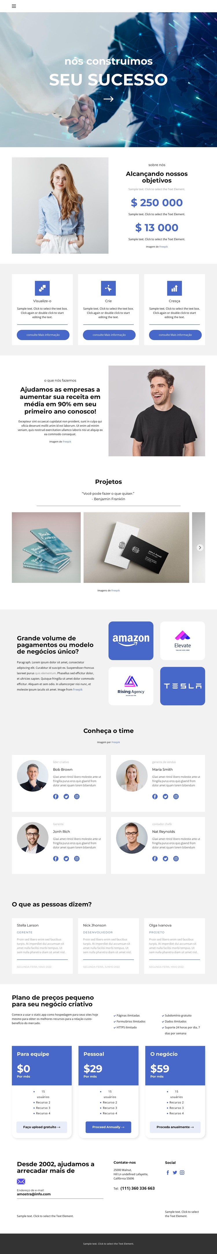 De que depende o sucesso Template CSS