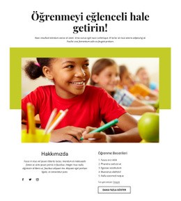 Etkili Öğrenme Etkinlikleri - Nihai Açılış Sayfası