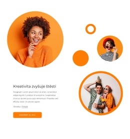 Kreativita Zvyšuje Štěstí – Jednoduchá Šablona Webu