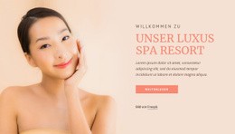 Unser Luxus-Spa-Resort – Funktionale Einseitenvorlage