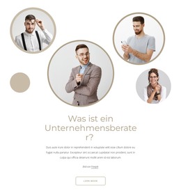 Unternehmensberater - Zielseitenvorlage