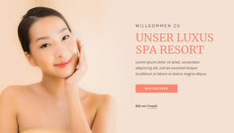 Unser Luxus-Spa-Resort – Fertiges Website-Design
