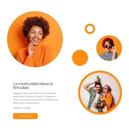 Diseño De Sitio Web Multipropósito Para La Creatividad Eleva La Felicidad