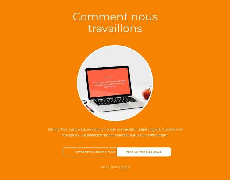 Nous conception mémorable Conception de site Web