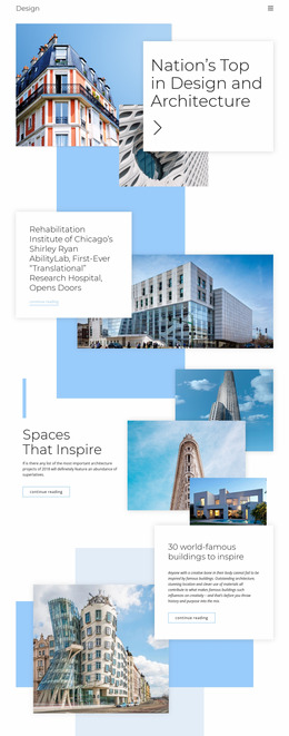 Rating For Architecture Doors Website Template