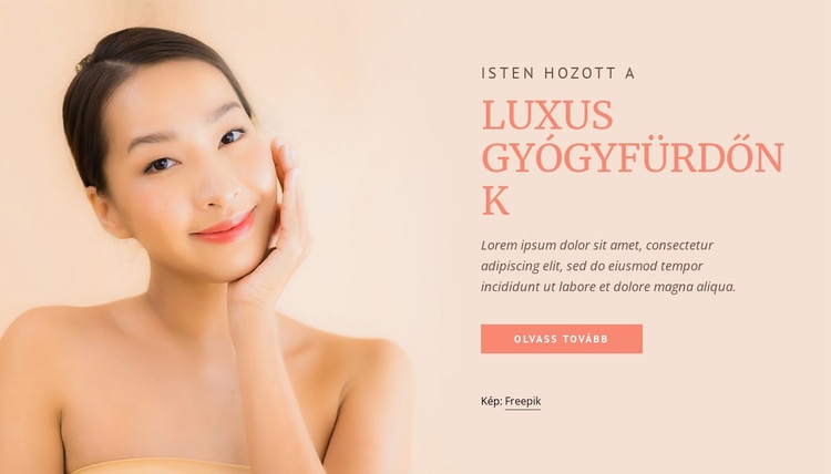 Luxus gyógyfürdőnk Weboldal sablon