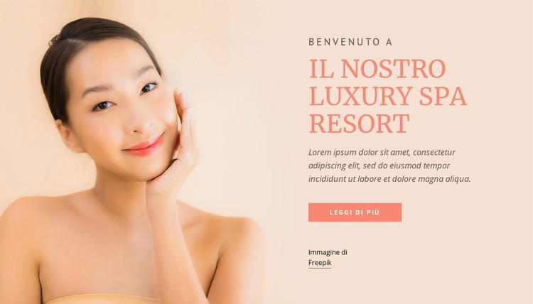 Il nostro resort termale di lusso Modelli di Website Builder