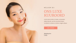 Pagina-HTML Voor Ons Luxe Kuuroord