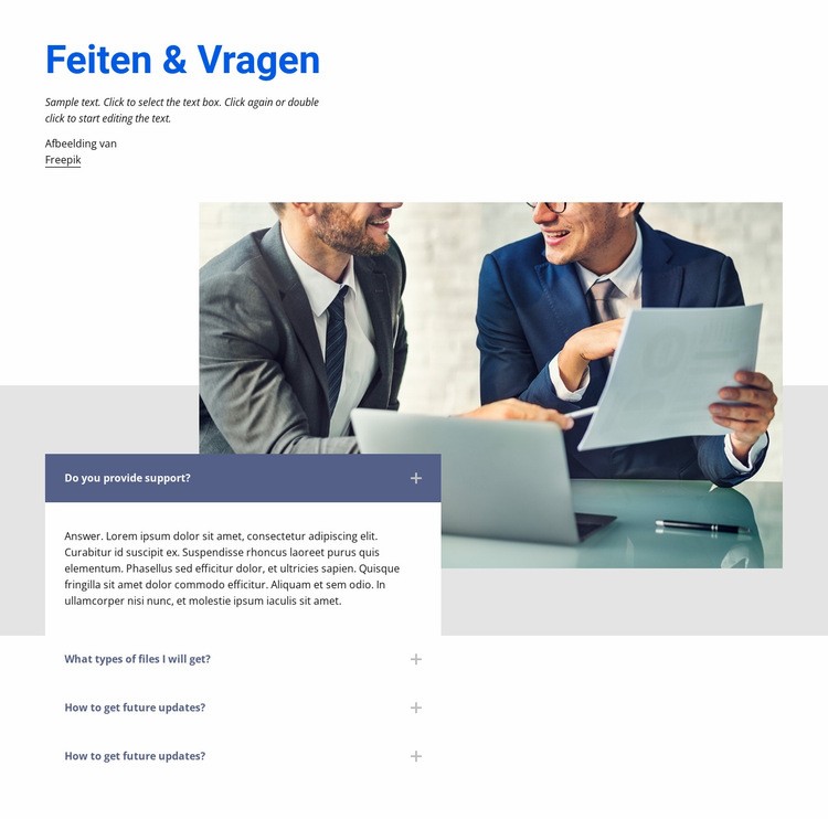 Feiten over bedrijf Html Website Builder