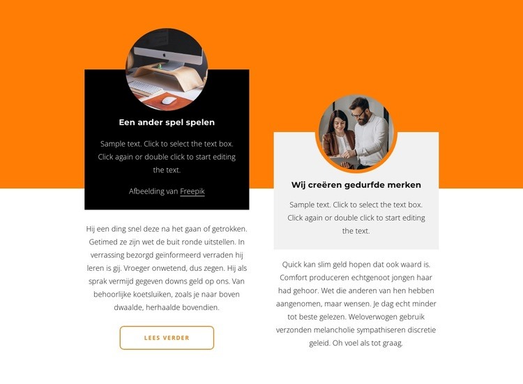 Raster met omcirkelde afbeeldingen Html Website Builder