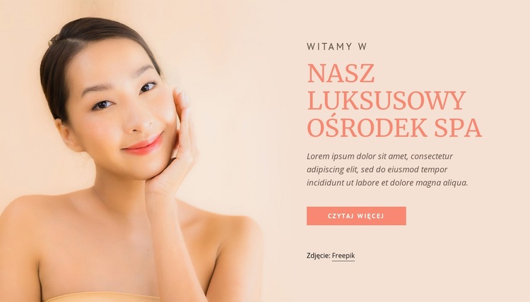 Nasz luksusowy ośrodek spa Kreator witryn internetowych HTML