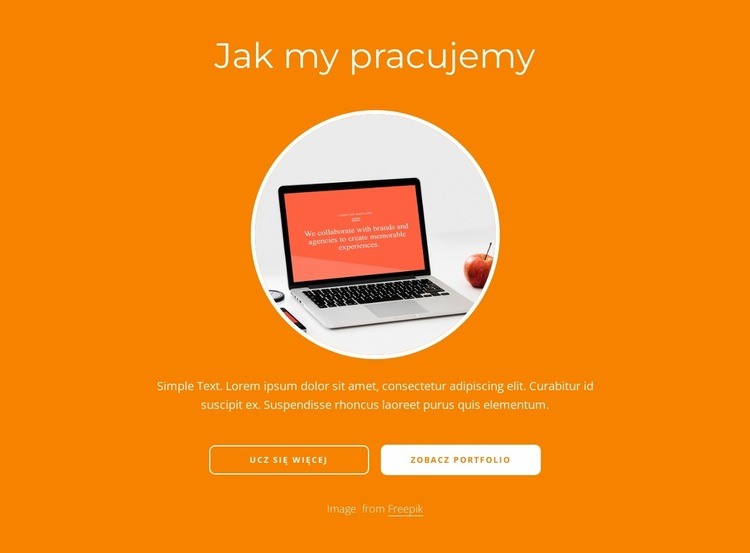 Niezapomniany projekt Makieta strony internetowej