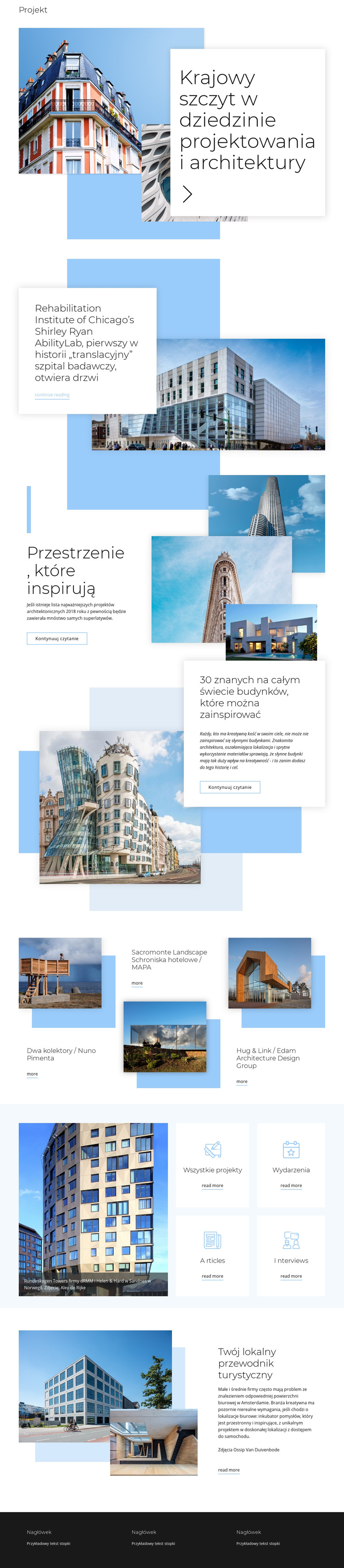 Ocena za architekturę Motyw WordPress