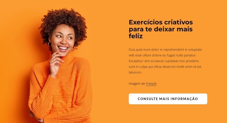 Exercícios criativos Design do site