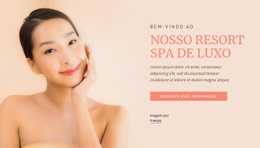 Nosso Luxuoso Spa Resort - Modelo Em Branco HTML5