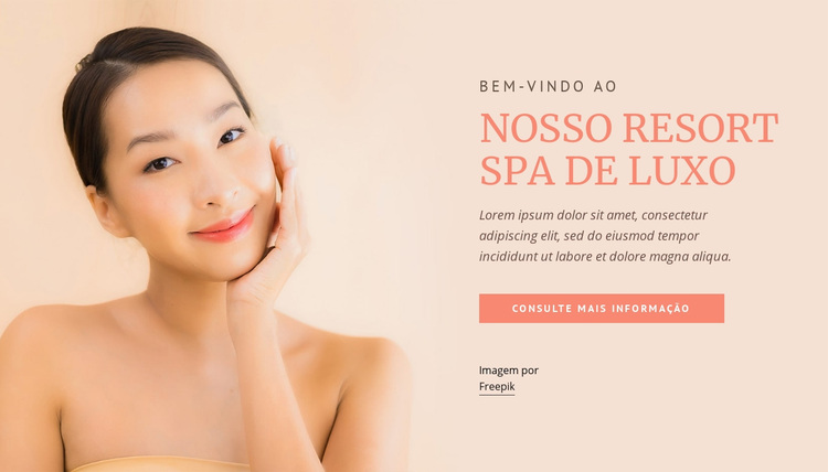 Nosso luxuoso spa resort Tema WordPress