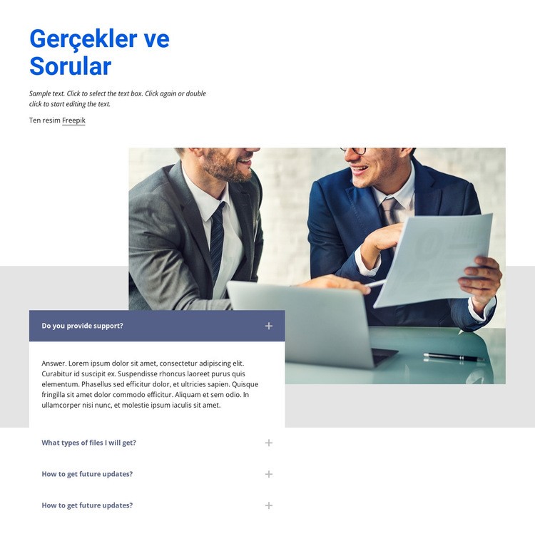 şirket hakkında gerçekler Html Web Sitesi Oluşturucu