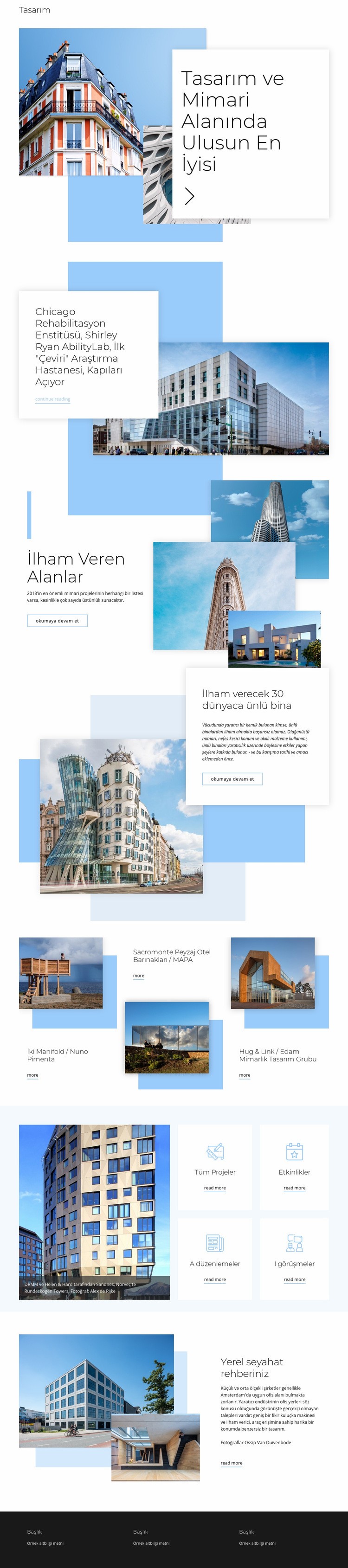 Mimari derecelendirme Web sitesi tasarımı