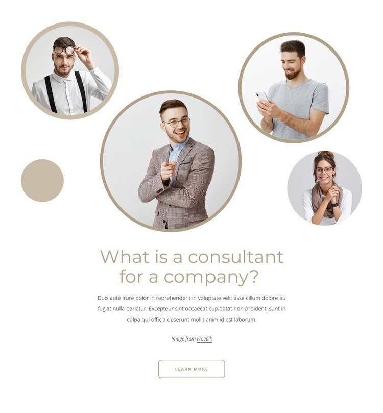 Business consulants Web Page Design