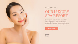 Our Luxury Spa Resort - Easy-To-Use Website Builder