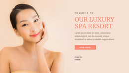 Our Luxury Spa Resort - Custom Landing Page