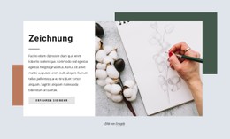 Zeichenkurse Einfache HTML-Vorlage Mit CSS