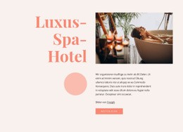 Vorteile Eines Luxus-Spa-Hotels - HTML Template Builder