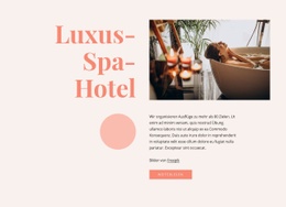 Vorteile Eines Luxus-Spa-Hotels – Funktionale HTML5-Vorlage