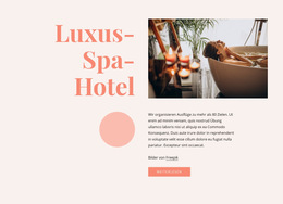 Vorteile Eines Luxus-Spa-Hotels Einfache CSS-Vorlage