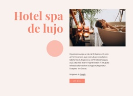 Beneficios Del Hotel Spa De Lujo - Creador De Sitios