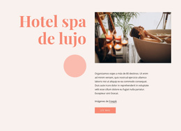 Beneficios Del Hotel Spa De Lujo - Tema Moderno De WordPress