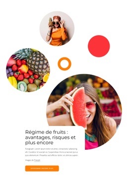 Conception De Sites Web Polyvalents Pour Régime De Fruits