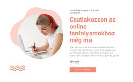 Csatlakozz Online Tanfolyamokhoz - Egyszerű Webhelysablon