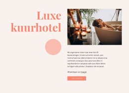 Geweldig Website-Ontwerp Voor Voordelen Van Een Luxe Spa-Hotel