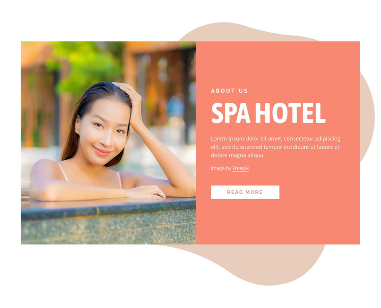 Best luxury resort One Page Template