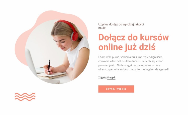 Dołącz do kursów online Kreator witryn internetowych HTML