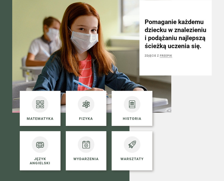 Programy pozaszkolne Motyw WordPress