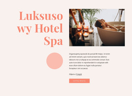 Funkcjonalność Układu Motywu Dla Korzyści Z Luksusowego Hotelu Spa