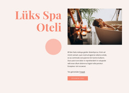 Lüks Spa Oteli Avantajları Için Tema Düzeni Işlevi
