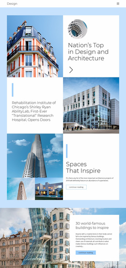 Architecture City Guide Business Website