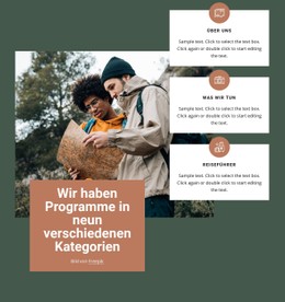 Responsive HTML Für Anders Reisen