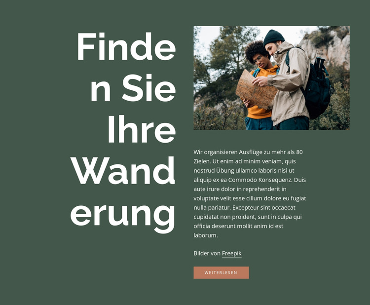 Finde dein Wandern WordPress-Theme