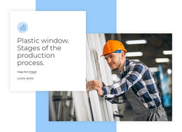 Plastic Window Production - Web Development Template