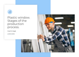 Plastic Window Production - Custom HTML5 Template