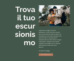 Trova La Tua Escursione - Modello Di Pagina Web HTML