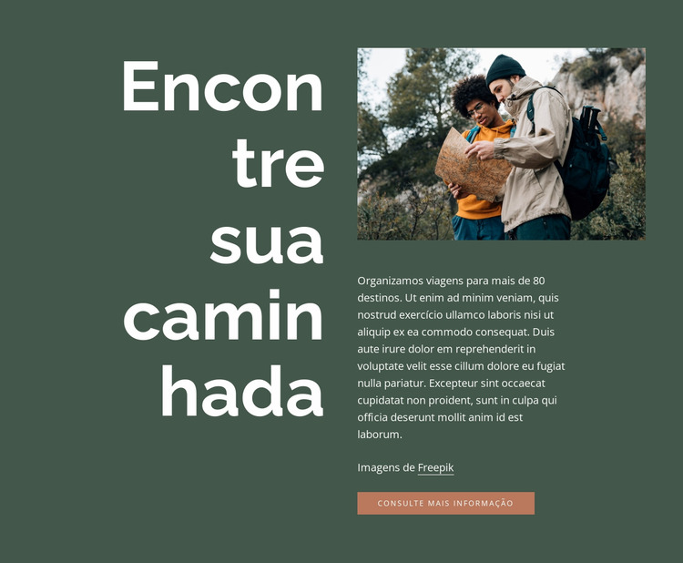 Encontre sua caminhada Template Joomla