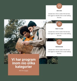 Responsiv HTML För Resa Annorlunda