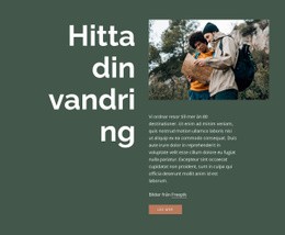 Hitta Din Vandring - HTML-Webbsidesmall